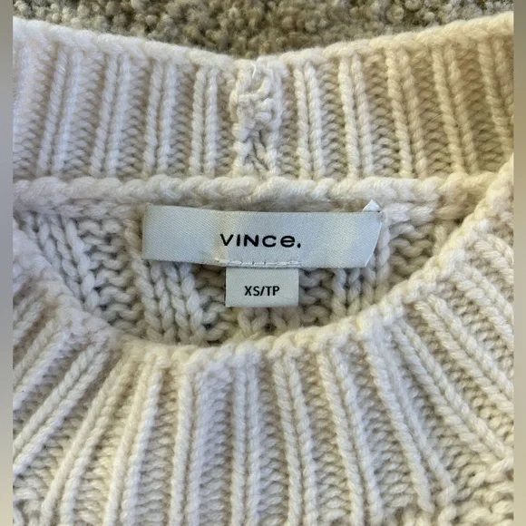 Vince | Feather-trimmed cable-knit wool and cashmere-blend sweater - Picture 12 of 13